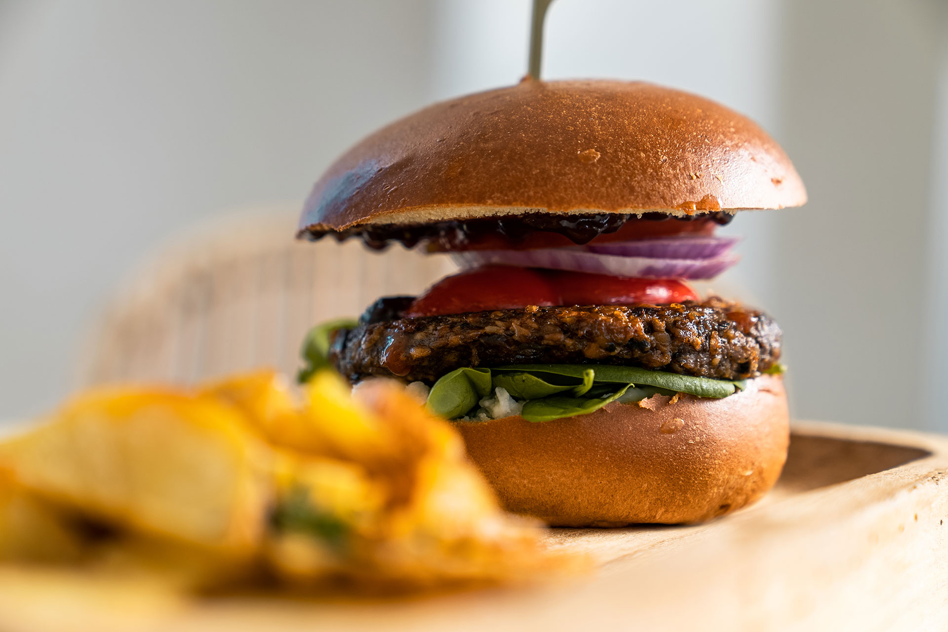 Koukoumi Vegan Hotel restaurant vegan burger