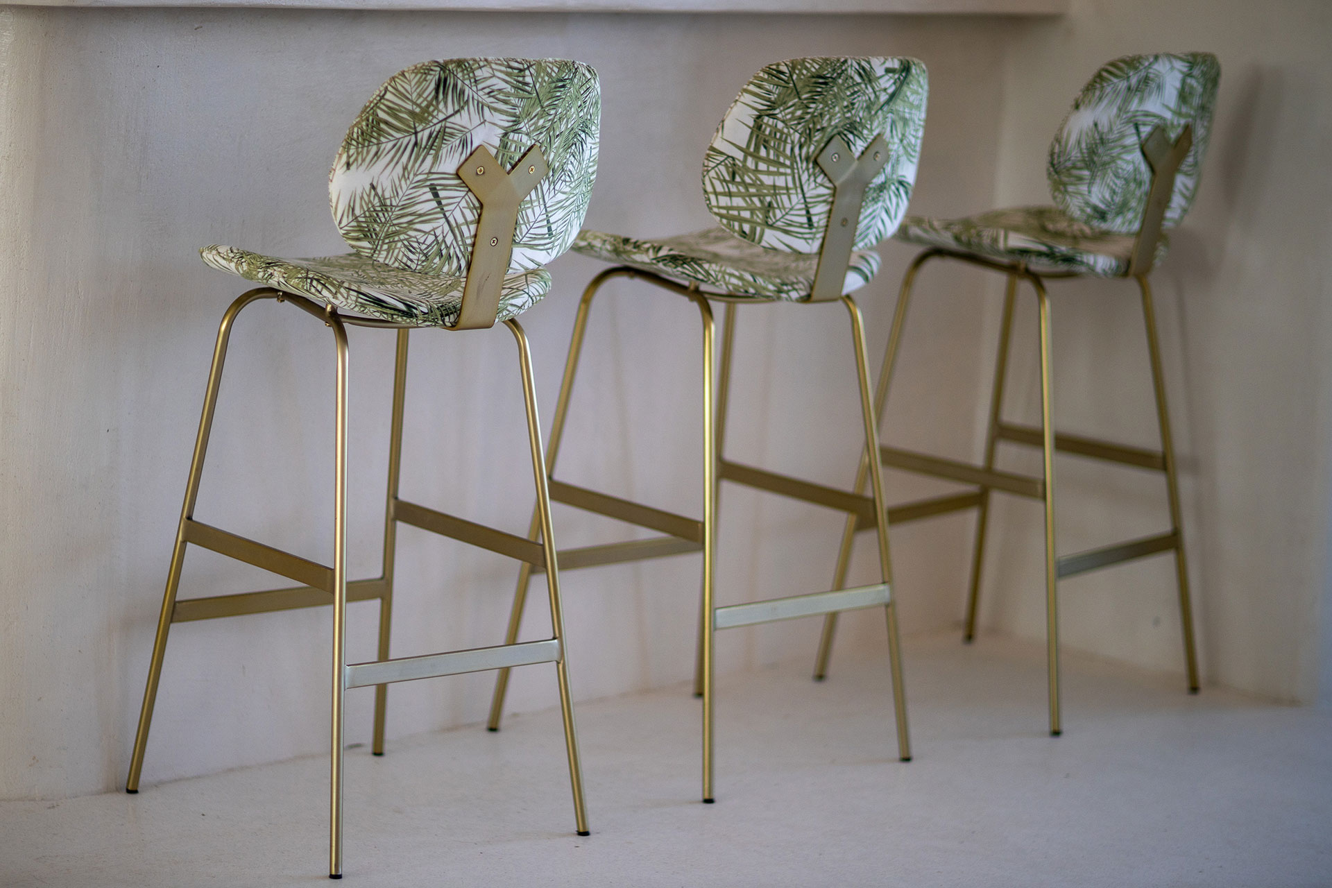 Koukoumi Vegan Hotel bar chairs